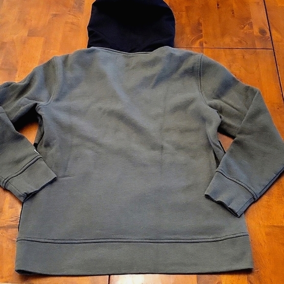 Champion Quarter Zip Hoodie/ Medium/ Olive Green & Black - Picture 3 of 5